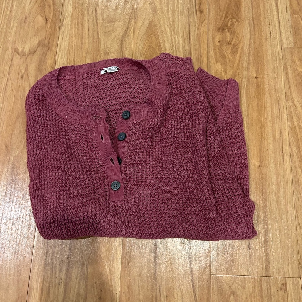 American eagle button sweater